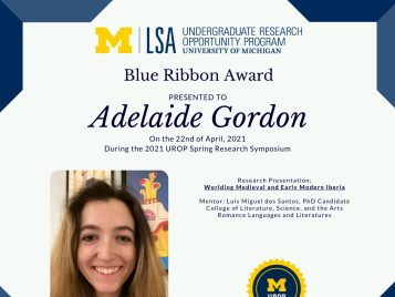 2021 UROP Spring Symposium Blue Ribbon IG 1 
